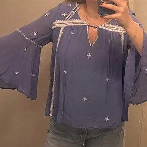Anthropologie Periwinkle Blouse